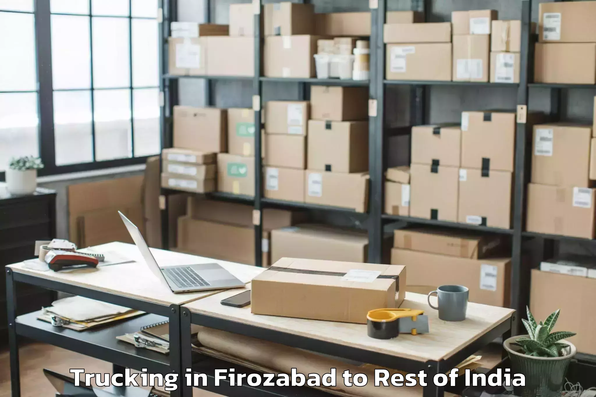 Top Firozabad to Kaleshwaram Trucking Available